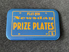 Vintage Newsday Prize Plates Play-Win Button Pinback Pin Dalo Button Co NY