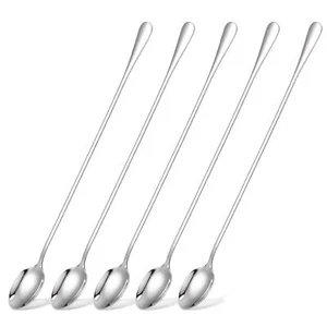 5 Pack 12-Inch Long Handle Mixing Spoons Long Coffee Spoons for Coffee Bar Ic... - Picture 1 of 7
