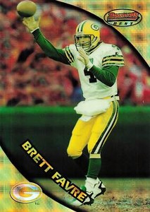 1997/98 Bowman's Best Jumbo Atomic Refractor #1 Brett Favre *5995