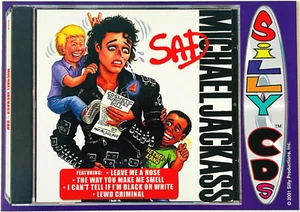 Michael Jackson MICHAEL JACKASS ~ SILLY CDs Collector CARD USA 1st Ed 25Yrs! # 2 - Afbeelding 1 van 2