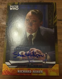Doctor Who Signature Series Stuart Milligan Richard Nixon Autograph 19/25 TOPPS