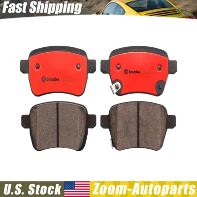 Juego de pastillas de freno ranuradas cerámicas premium NAO Brembo para Fiat 500L 2014-2018 Foto 1 de 3