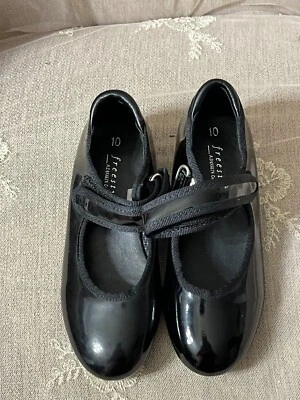 Девочек черный паттен кран обуви на Freestyle Danskin Co размер 10 с ремнем новый - Изображение 1 из 4