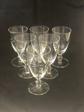 Vintage Imperial Glass Winter Berry Stemmed Cordials Aperitif Goblets Set 6 EUC