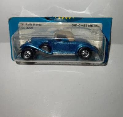 VINTAGE N°. 3290 ‘31 ROLLS ROYCE HOT WHEELS MOC 1982 NO CARTÃO cardado - Imagem 1 de 4