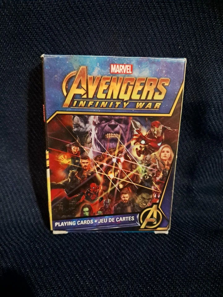 Игральные карты Marvel Avengers Infinity War БЕЗ ДЖОКЕРОВ Тор, Кепка, Халк, Железный человек - Изображение 1 из 4