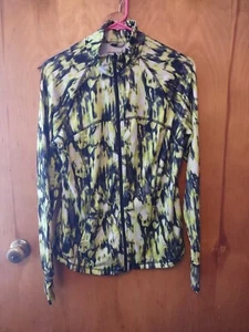 Womens Lightweight Jacket Exertek M Yellow Black Nice Design Good Condition - Picture 1 of 5