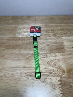 Brand New Mejier Basic Dog Collar Bright Green Size Small Dog 3/8in X 8-14in - Image 1 of 4