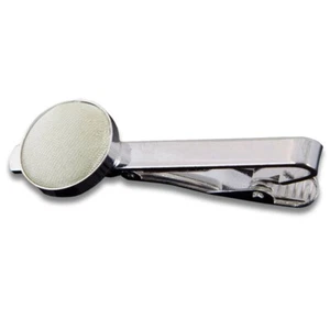 Elfenbein Krawattenklammer Uni Fester Stoff Inlay Herren Hochzeit Accessoire von DQT - Bild 1 von 2