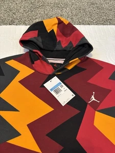 Air Jordan 7 Retro Flight MVP Men's Fleece Pullover Hoodie Medium [FB7014-619] - Picture 1 of 7