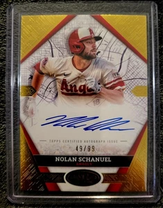 2025 Topps Tier One Nolan Schanuel City Connect Signatures Auto 49/99 - Bild 1 von 2