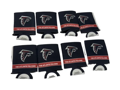 亚特兰大猎鹰罐冷藏箱套NFL橄榄球饮料架8套 — 第 1/4 张图片