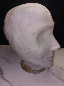 Pottery Glazed Head Sculpture No Markings See Pictures Great Prop Or Decoration - Picture 1 of 7