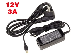 Alimentation pour PC Portable 12V 3A Embout carré - Pour Lenovo ThinkPad - Imagen 1 de 2