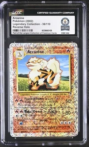 Colección Legendaria Pokémon Arcanino - 36/110 Holograma Inverso CGC Récord Mundial 1/1 - Imagen 1 de 3