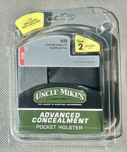 UNCLE MIKES POCKET HOLSTER SIZE 2 - Fits SMALL AUTOS -SHEILD, KAHR-PM, LC9, etc. - Picture 1 of 2