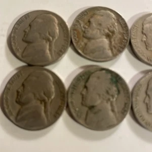 1942 D Jefferson Nickels. Lot of 8. Please See Pictures for Condition - Picture 1 of 6