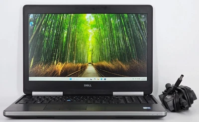 Dell Precision 7510 15.6" i7-6820HQ 2.70Ghz 16GB RAM 256GB NVME SSD Win10 Pro - Image 1 of 4
