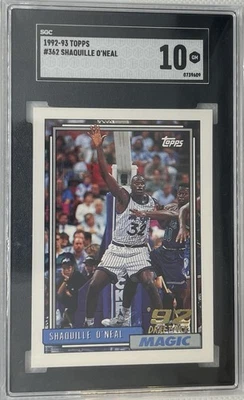 1992-93 Topps - Shaquille O'Neal 362 RC SGC 10 🔥🔥 - Imagem 1 de 2