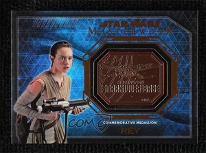 2016 Topps Star Wars Masterwork Medallion Relics The Force Awakens Rey z7j - Zdjęcie 1 z 3
