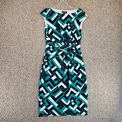 Chaps Dress Womens Small Sleeveless Rear Zip Pleated - Image 1 of 4