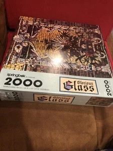 NEW Factory Sealed SPRINGBOK Glorious Glass Jigsaw Puzzle 2000 Pcs 34"x42.5" USA - Picture 1 of 9