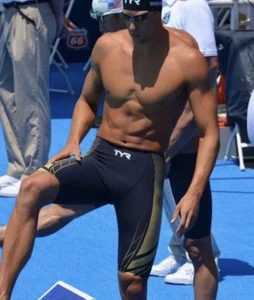 NEW 2012 TYR AP12 Swim Jammer FINA Speedsuit Racing Competition Suit Men's 26 - Picture 1 of 11