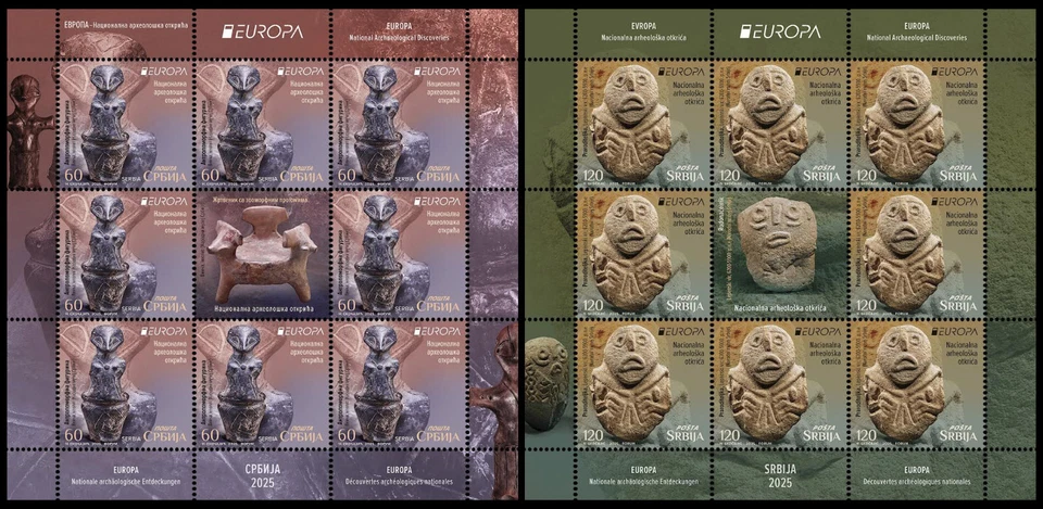 Serbia 2025. EUROPA, National Archaelogical Discoveries, mini sheet, MNH - Image 1 of 1