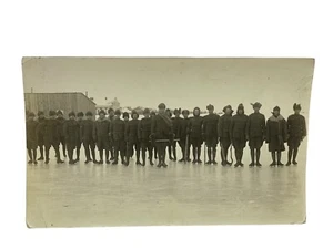 Antique Russian Soldiers in Fur Hats Wearing Ice Skates Photo - Picture 1 of 5