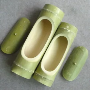 1x Wood Bamboo Pipe Rice Cooker Chinese Steamer Sum Dim Cleave Tableware Natural - Picture 1 of 8