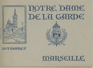 CARNET ERINNOPHILIE VIGNETTE N.D. DE LA GARDE MARSEILLE / COLLES SUR PLAQUETTE - Photo 1/2