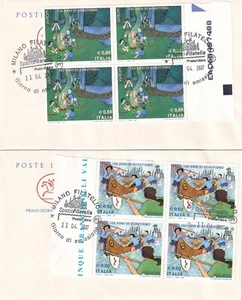 100 ANNI DI SCOUTISMO 2 BUSTE PRIMO GIORNO FDC CAVALLINO 2007 QUARTINE - Bild 1 von 1