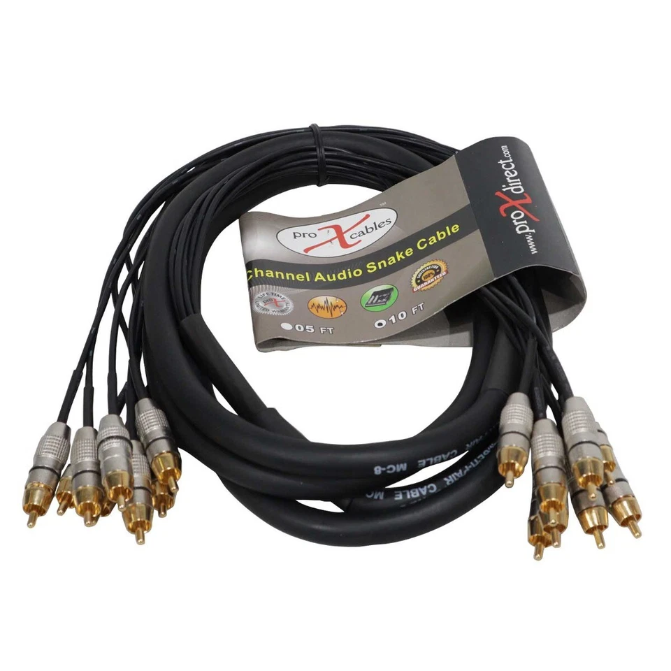 Cable ProX XC-8RCA10 10 FT 8 canales RCA a RCA Foto 1 de 4