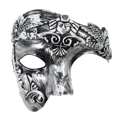 Masquerade Greek Roman Mask for Men Venetian Party Halloween Mardi Gras Evening - Image 1 of 4