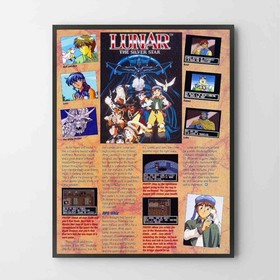 Poster Lunar Silver Star Sega CD Premium Glossy Unframed Poster Print G1816