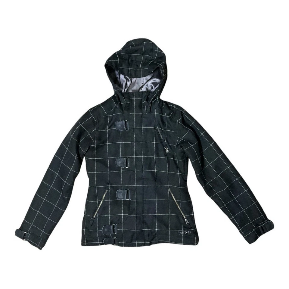 BURTON Women's DryRide Black Faux Fur Lined Plaid Dream Jacket Coat Sz M. - Image 1 of 4