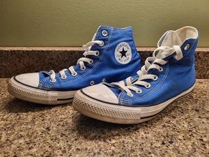 Converse Sneaker Shoes All-Star High-Top Chuck Taylor Mens 8 Blue Women's 10 - Picture 1 of 10