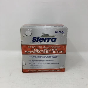 Filtro separador de agua combustible marino Sierra 18-7944 90 GPH - 10 micras nuevo sellado - Imagen 1 de 9
