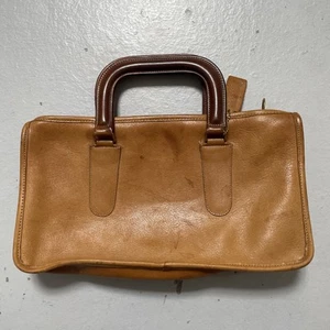 Vintage 1960s-1970s Coach Leather Clutch Bag Purse Talon Zipper - Picture 1 of 15