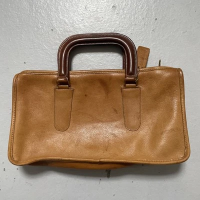 Vintage 1960s-1970s Coach Leather Clutch Bag Purse Talon Zipper - Image 1 of 4