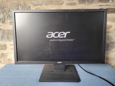 Acer 24" Screen With Stand Black V246HL 24 inch VGA DVI-D 1920x1080 Monitor  Uk - Image 1 of 4