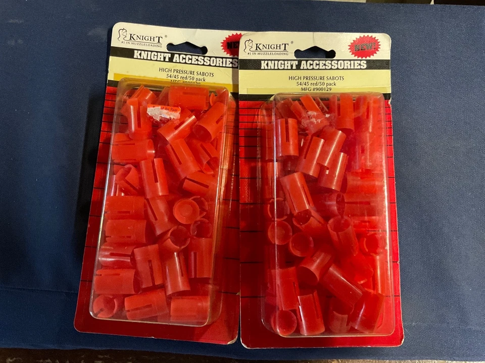 2 +++Knight 50 Sabots de Alta Presión 54/45 Rojo Talla .451 a .452 Foto 1 de 1