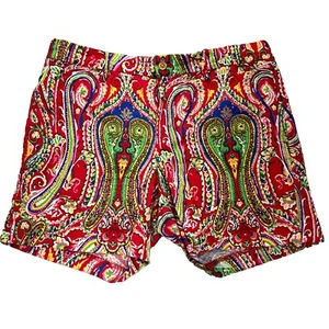 Lauren by Ralph Lauren Shorts Women 6 Paisley Colorful Whimsical Artsy 31x5 - Picture 1 of 12