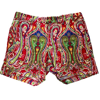Pantalones Cortos Lauren by Ralph Lauren Mujer 6 Cachemira Coloridos Caprichosos Artísticos 31x5�� Foto 1 de 4