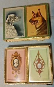 Marshall Field Pinochle Spielkarten im Etui Congress English Setter Shepherd - Bild 1 von 10