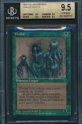 Fallen Empires Thallid BGS 9.5 Graded Magic MTG (5757) - Image 1 of 3