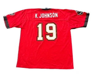 Tampa Bay Buccaneers Keyshawn Johnson Large Champion Mens Red - Picture 1 of 6