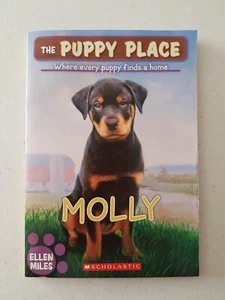 Libro The Puppy Place - Molly Rottweiler 2013 PB Ellen Miles raza de perro peligroso - Imagen 1 de 5