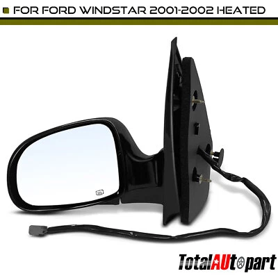 Left Driver Mirror with Heated & Power Glass Adjust for Ford Windstar 2001 2002 - Image 1 of 4