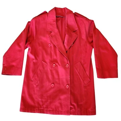 London Fog Women's Red Pea Coat With Removable Liner Size 8/M - Image 1 of 4